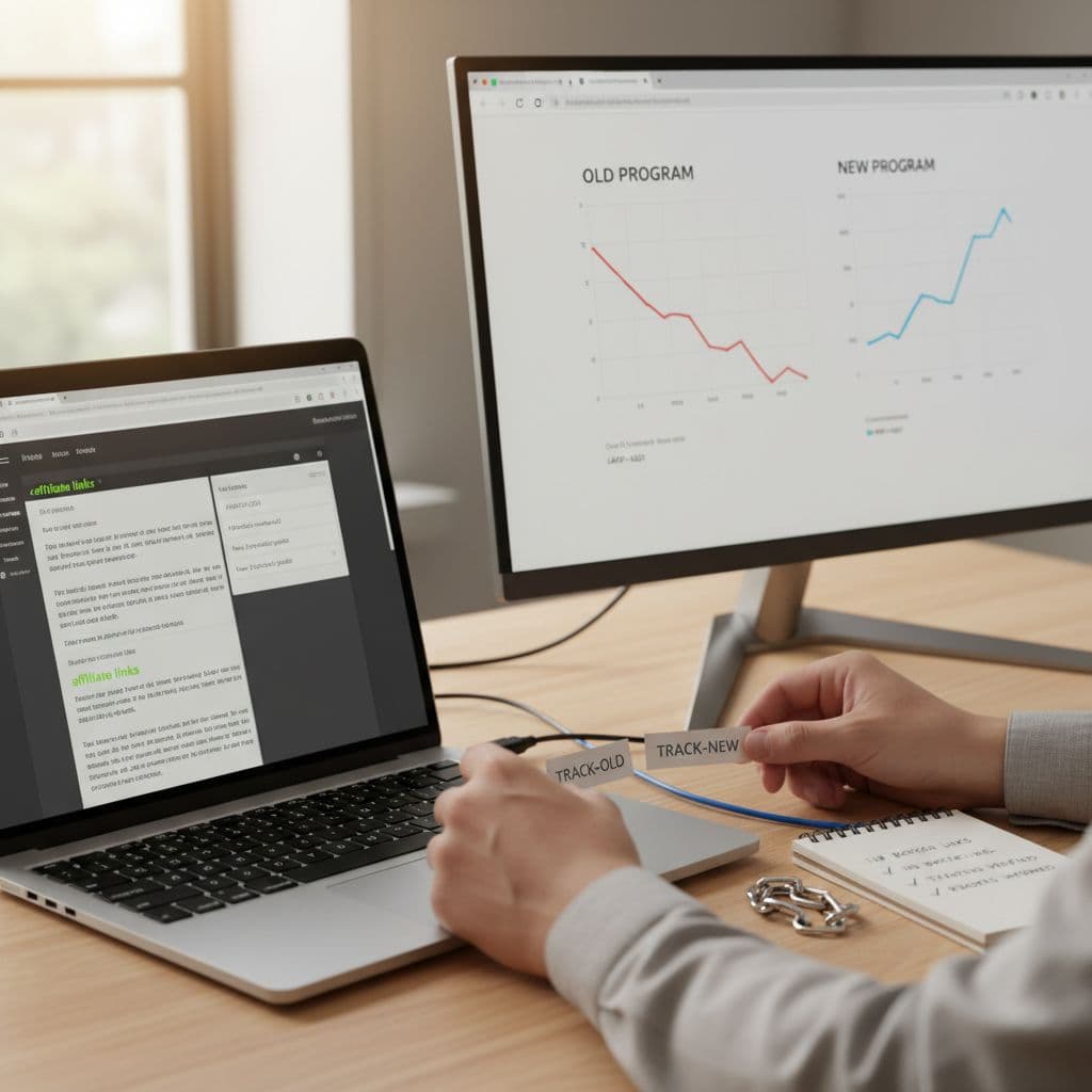RealGeorgeLui's tweet photo. 🔄 Switching affiliate programs can quietly destroy old links, tracking &amp; commissions if you rush it. 

Here’s how to migrate cleanly without breaking your highest-traffic content. 

🔗 https://t.co/EoznA0d3wx 

#AffiliateMarketing #SEO https://t.co/2KmA2m0IOz