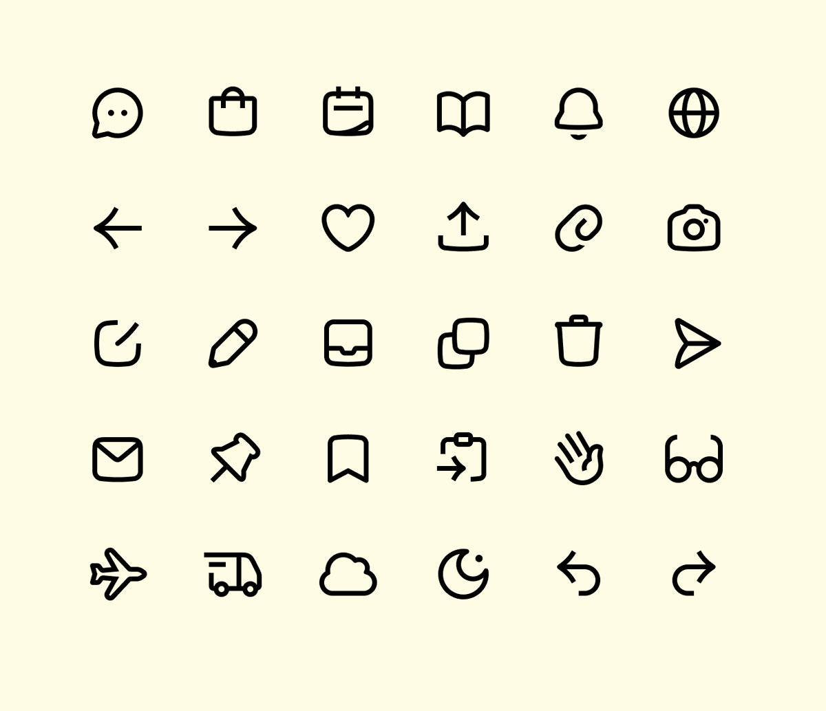 bartonsmith's tweet photo. I've always loved designing icons and still remember @jasperhauser walking me through his technique, which changed how I thought about their construction. 

Icons force you to find expression within rigid constraints. They require technical precision because every detail is exposed, but you also need to step back and take them in as a fuzzy whole.

These icons for @north_mail are defined by their high-acceleration corners and subtle bottom curve. They will forever be a work in progress. I could sit and tinker for hours.

https://t.co/HkYyCPBUtp