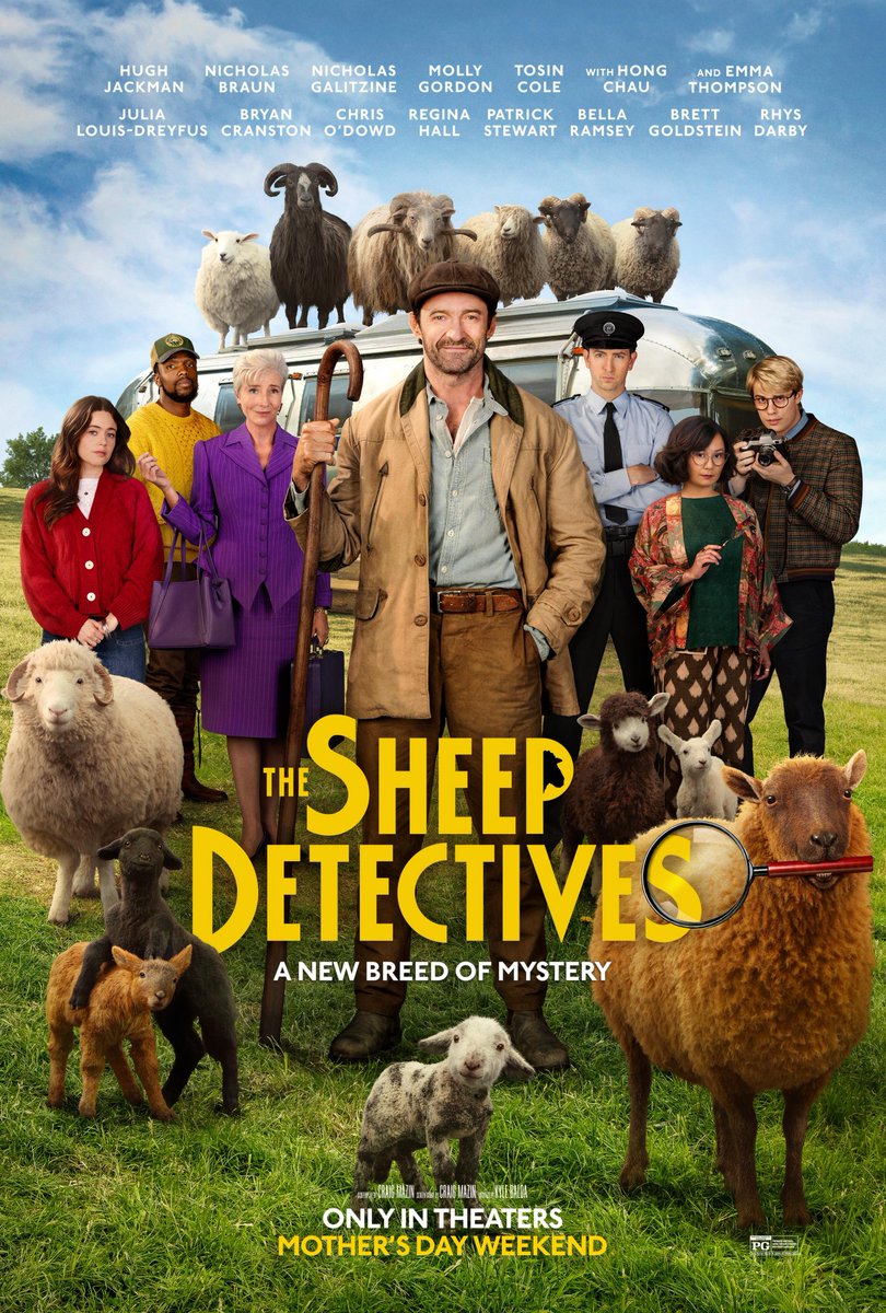 Dylluxx's tweet photo. The Sheep Detectives
I love mysteries/whodunnits. It was pretty witty and funny. The sheeps are animated so nicely and cute, and it doesnt look tacky. Pretty great movie. Im sure kids would love it. https://t.co/0FZvwRkduv