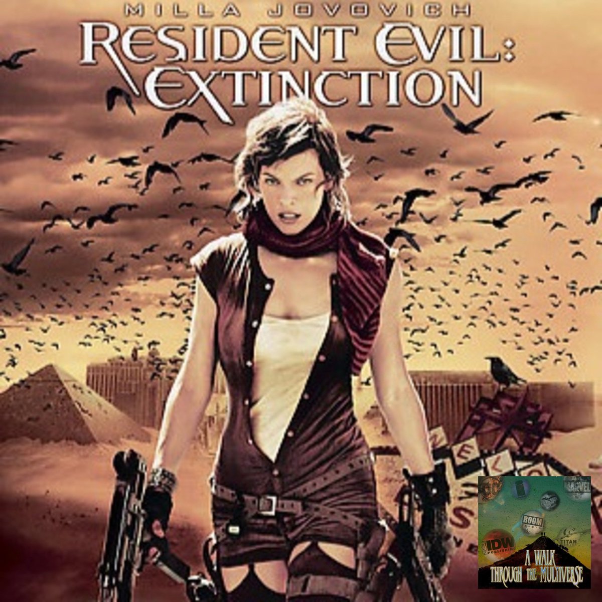 WalkTheVerse's tweet photo. We’re a few months away from the release of the new #ResidentEvil movie, so let’s take a trip down memory lane and revisit the third live-action adaptation of the franchise. We’ll cover various aspects of pre- and post-production, as well as behind-the-scenes events. https://t.co/B2AcxxFPFX