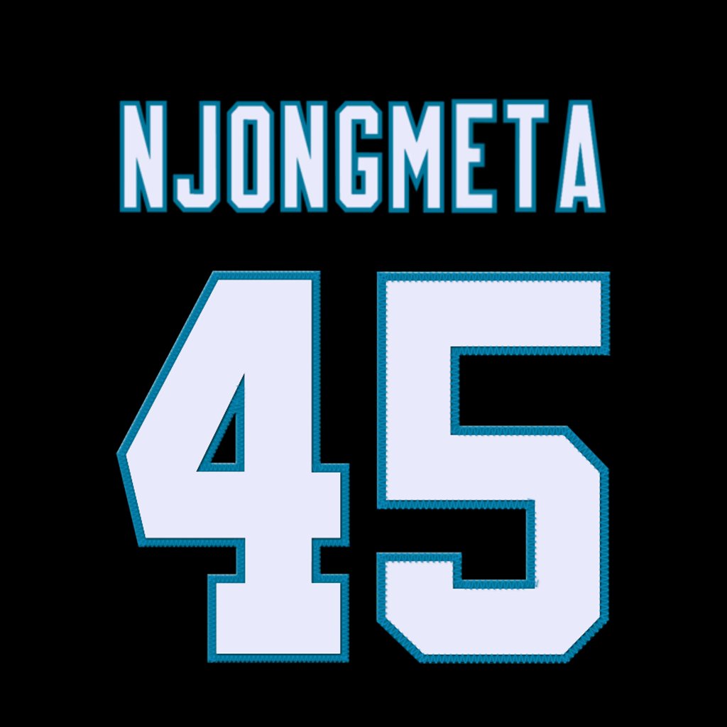 nfl_jersey_num's tweet photo. Carolina Panthers LB Maema Njongmeta (@the_maema) is wearing number 45. Last assigned to Bryce Pierre. #KeepPounding https://t.co/kYp0mCf5C9