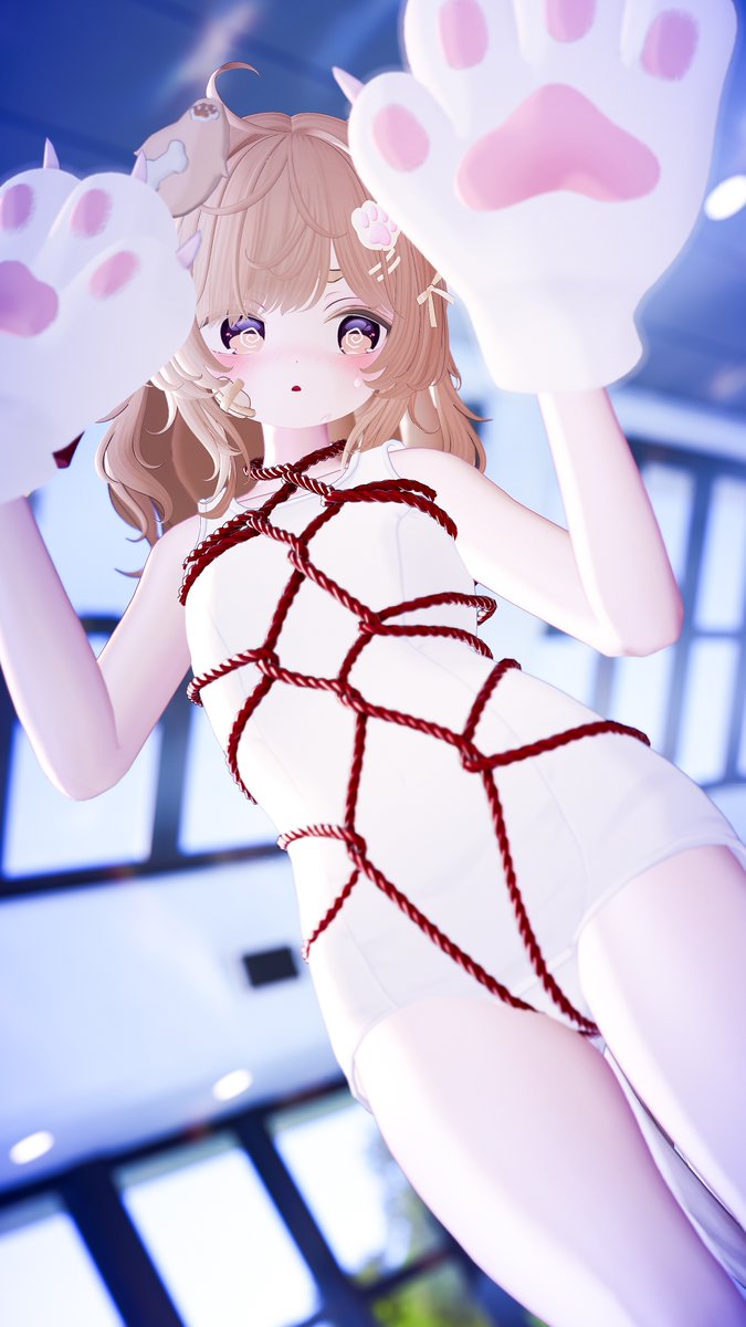 izaVRCy's tweet photo. おはいざすくみずすいよーび！
🐶「スク水は着るって言いましたけど…なんですかこれは…！」 https://t.co/BCRF1lXcl5
