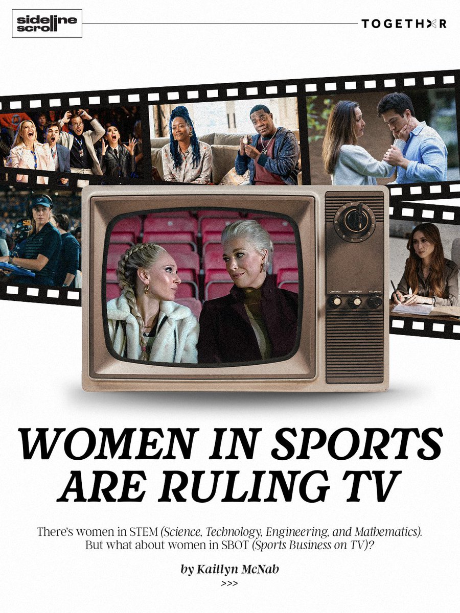 togethxr's tweet photo. Welcome to #SidelineScroll - where women’s sports and pop culture intersect.

Pop culture contributor @kaitmcnab writes about how these sports television bosses have been dominating our screens 🫶

Read now: https://t.co/318Zn2ZvOB https://t.co/ySRTq0tOay