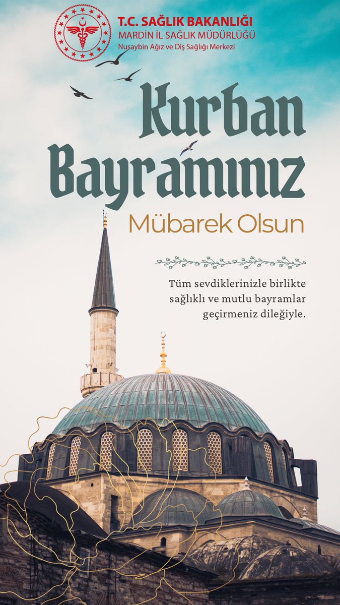 nusaybinadsm47's tweet photo. Kurban Bayramı’nın milletimize, İslam âlemine ve tüm insanlığa sağlık, huzur, bereket ve hayırlar getirmesini temenni eder; bayramınızı en içten dileklerimizle kutlarız. 
@sbkhgm 
@mardinilsaglik https://t.co/7qIGsBOK5X