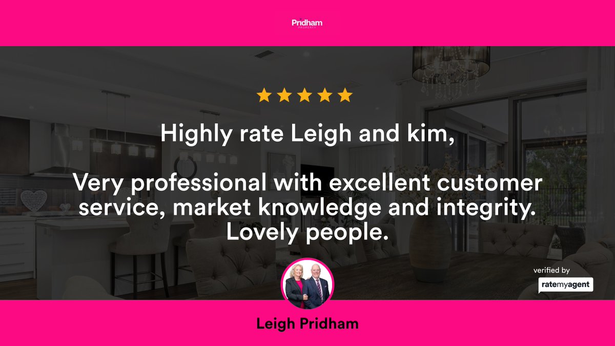 LP_PridhamProp's tweet photo. My latest RateMyAgent review in Sandhurst.

https://t.co/kdm257Filt

...
#ratemyagent #realestate #Pridham_Property https://t.co/3hImeAL7Hf