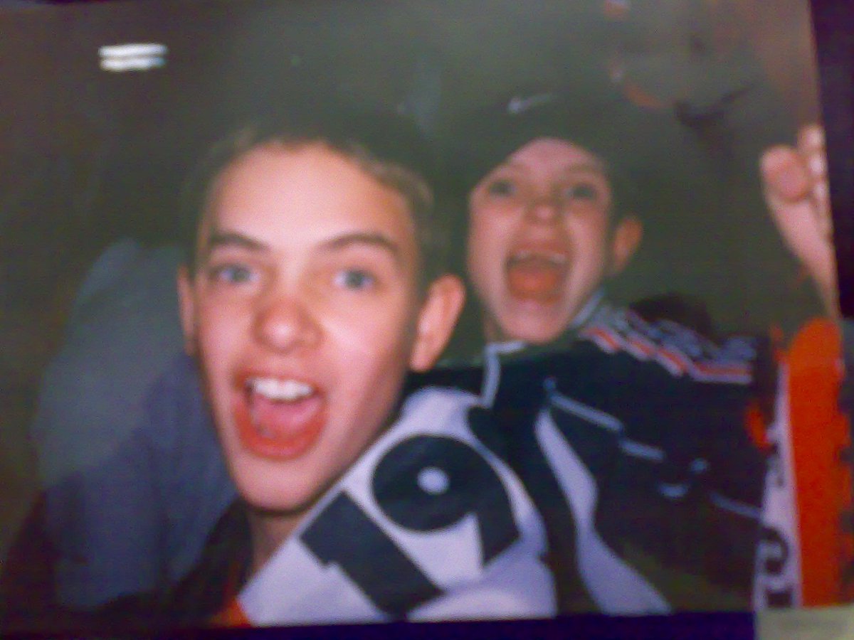 RobThom28527831's tweet photo. @laurennUTD My dad took this of me (at the back) and my brother. Think it was after Teddy scored. https://t.co/FOLagFB3sK