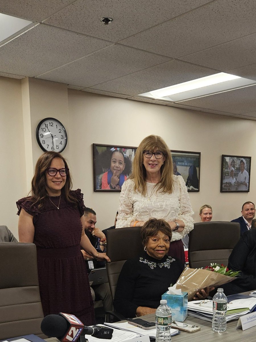 RIDeptEd's tweet photo. Tonight, we marked a truly historic milestone as Council Member Jo Eva Gaines attended her final Rhode Island Council on Elementary and Secondary Education meeting.

​For more than 40 years as a council member, Jo Eva has been the steady heartbeat of RI education policy. https://t.co/As7RT8hM4H