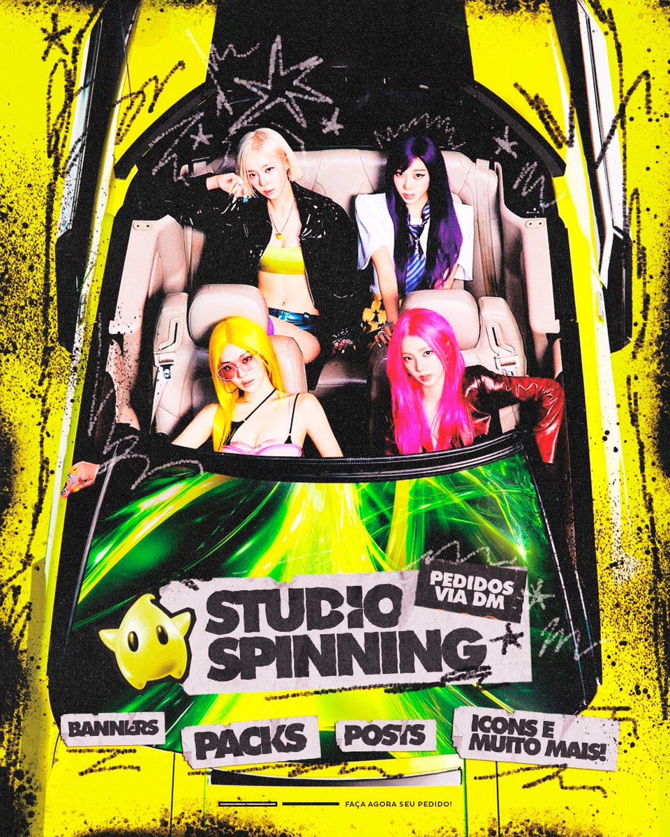 StudioSpinning's tweet photo. LEMONADE TIME! 🍋

Spinners, estamos de cara nova! Celebrando o lançamento do novo álbum do AESPA 'LEMONADE', pedidos de packs, banners, logos e muito mais podem ser feitos via DM! https://t.co/2xPvAQ8he8