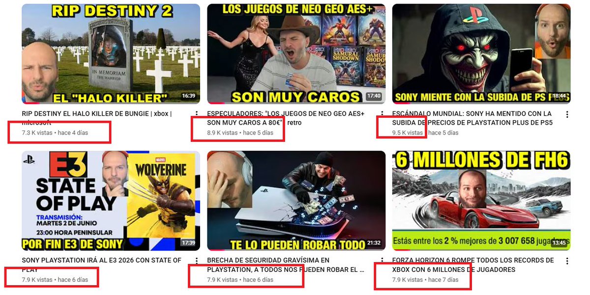 Samu79M's tweet photo. @Pampalaplendida igual que su puto canal de Mierda que apenas llega a las 8 mil visitas por video: https://t.co/iRCzns3UIB