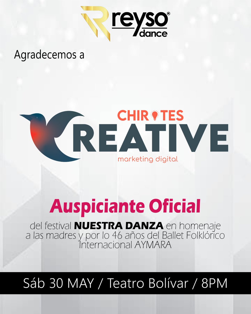 REYSODANCE's tweet photo. 📷Gracias por siempre apoyarnos
@seguidores REYSODANCE ReysoDance SAS Reyso Dance 
#ReysoDance #LojaEsArteYCultura #cultura25 https://t.co/Kuoeh629pU