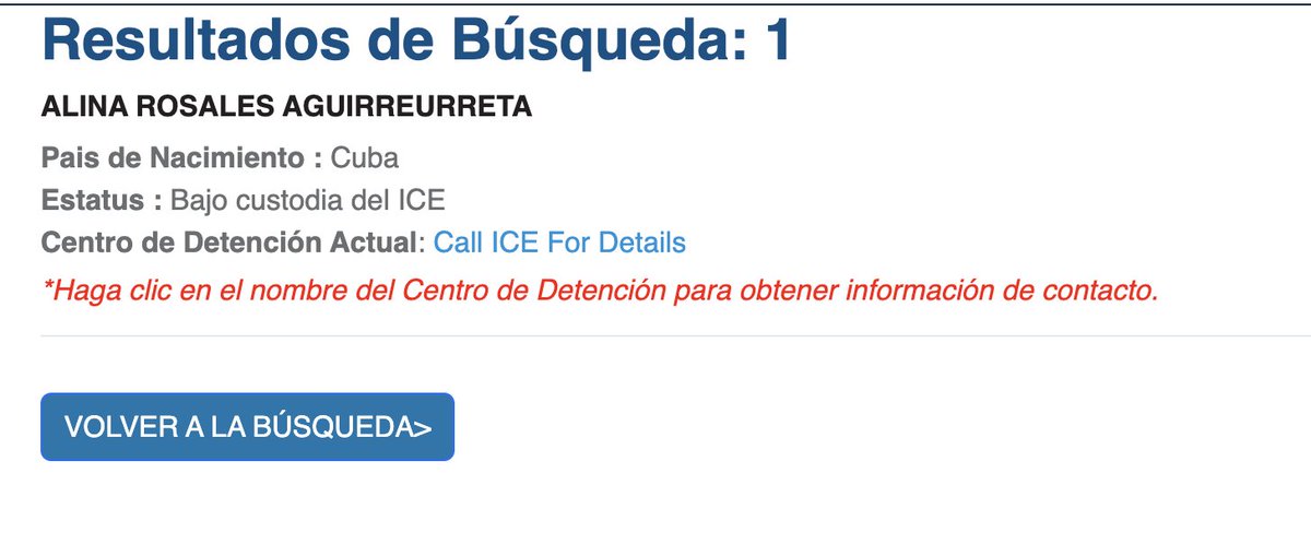 MagJorgeCastro's tweet photo. ⚠️⚠️#Urgente.  Reportan posible detención por ICE de hija de histórico general del régimen cubano

El periodista Alexis Boentes, de Telemundo 51, reportó que una persona identificada como Alina Rosales Aguirreurreta —el mismo nombre de la hija del general cubano Ulises Rosales del Toro— aparece en la base de datos oficial de detenidos de ICE.

Pude comprobar directamente la información en el sistema oficial de ICE, donde figura una persona con ese nombre, nacida en Cuba, bajo custodia migratoria.

Ampliaremos.