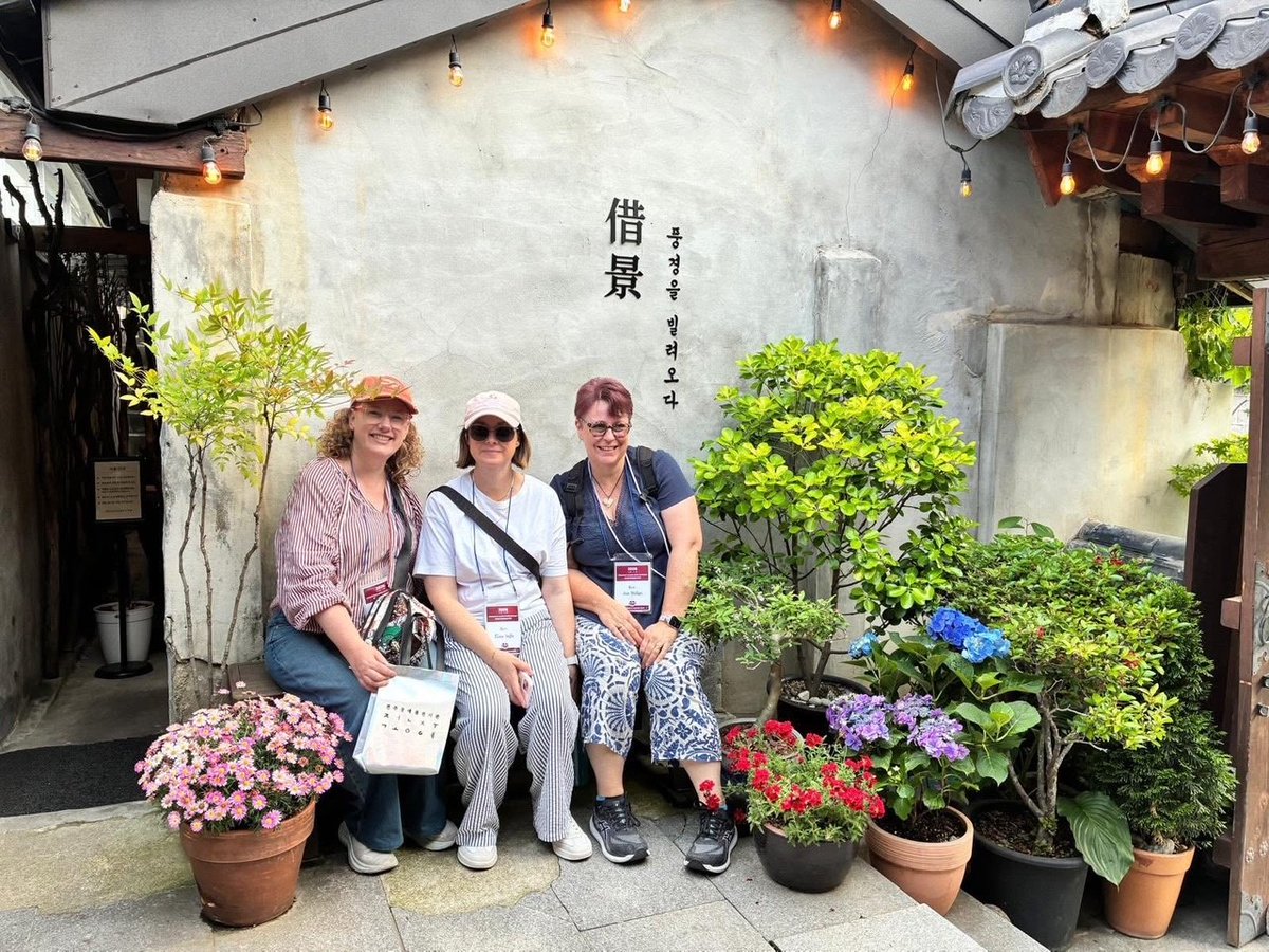 SynodofSA's tweet photo. It's been a whirlwind of a trip for our group visiting 𝗜𝗸𝘀𝗮𝗻 𝗣𝗿𝗲𝘀𝗯𝘆𝘁𝗲𝗿𝘆 in South Korea! 

The past few days have included time spent with host families, trips to the Independence Hall and to Jeonju Hanok Village, and visits to local churches. https://t.co/I7VkjdydMX