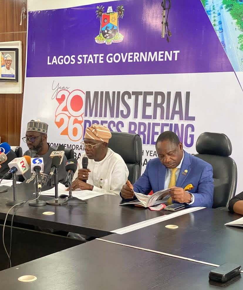 engr_toriola's tweet photo. Earlier today, the Ministry of Housing held its Y2026 Ministerial Briefing, where the Hon. Commissioner, Hon. Moruf Akinsete-Fatia briefed the press, management staff, and members of the public on our progress and achievements. https://t.co/HwTwsZFSbM
