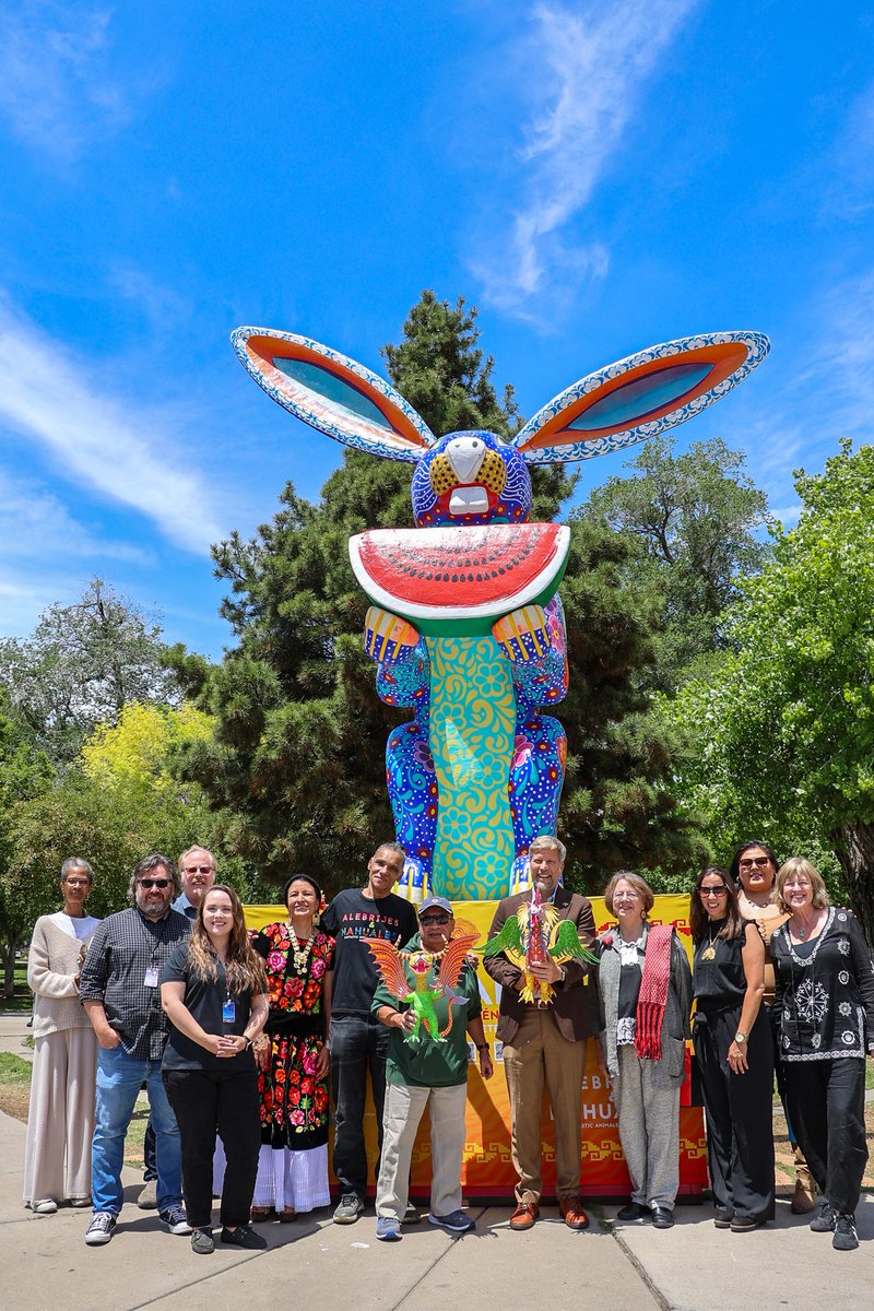 The 20-foot Alebrijes & Nahuales have arrived in Albuquerque as
