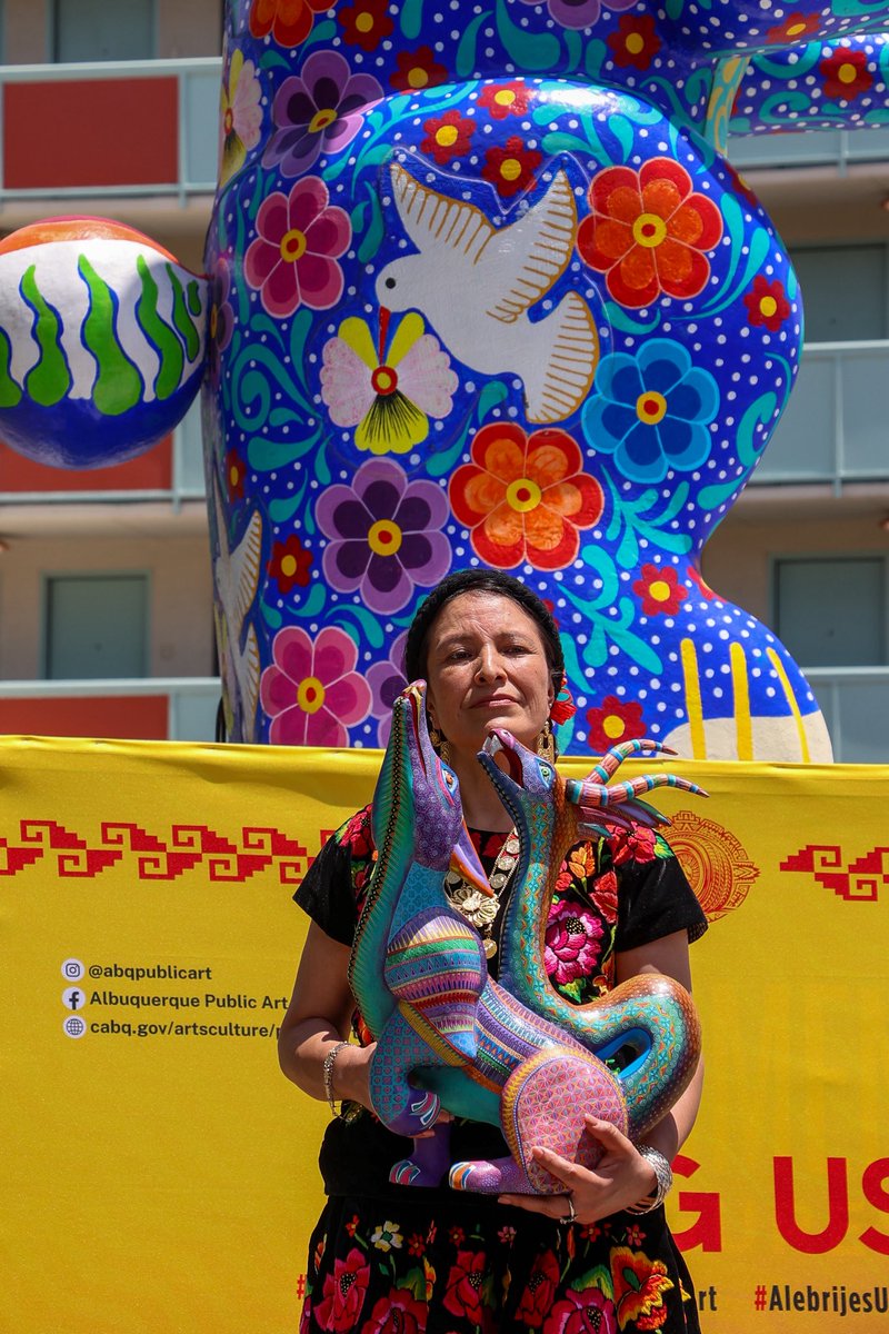 The 20-foot Alebrijes & Nahuales have arrived in Albuquerque as