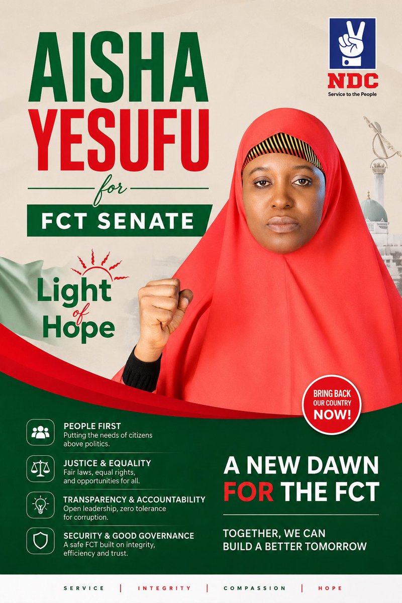 saundlord's tweet photo. @NigeriaNDCHQ Propaganda e no go work…..we mount

#NoAishaNoFCT
#Aisha4betterFCT https://t.co/7XAfokINXb