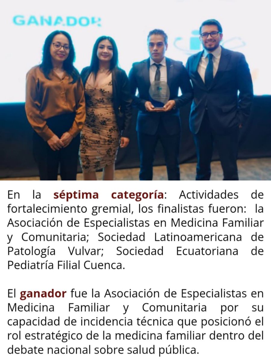 Aemfyc's tweet photo. Gracias a @edicionmedEC por generar este tipo de espacios necesarios para abordar temas de relevancia en salud, tbn por el apoyo brindado a través de sus notas periodísticas, con las que se ha podido visibilizar la problemática laboral de los Médicos Familiares del país. https://t.co/yvU7JTrtt8