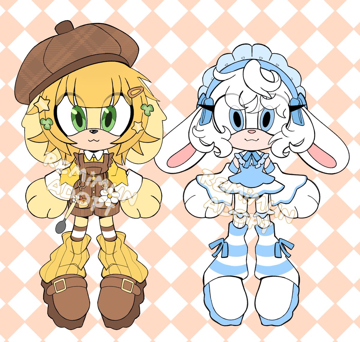 RemiMun's tweet photo. Inspiration S☆nrio ad☆ptables!! 

✨Each one $35

-Yellow puppy 
- Fluffy Sheep

Link bellow 🔽 https://t.co/P83UjBI8BN