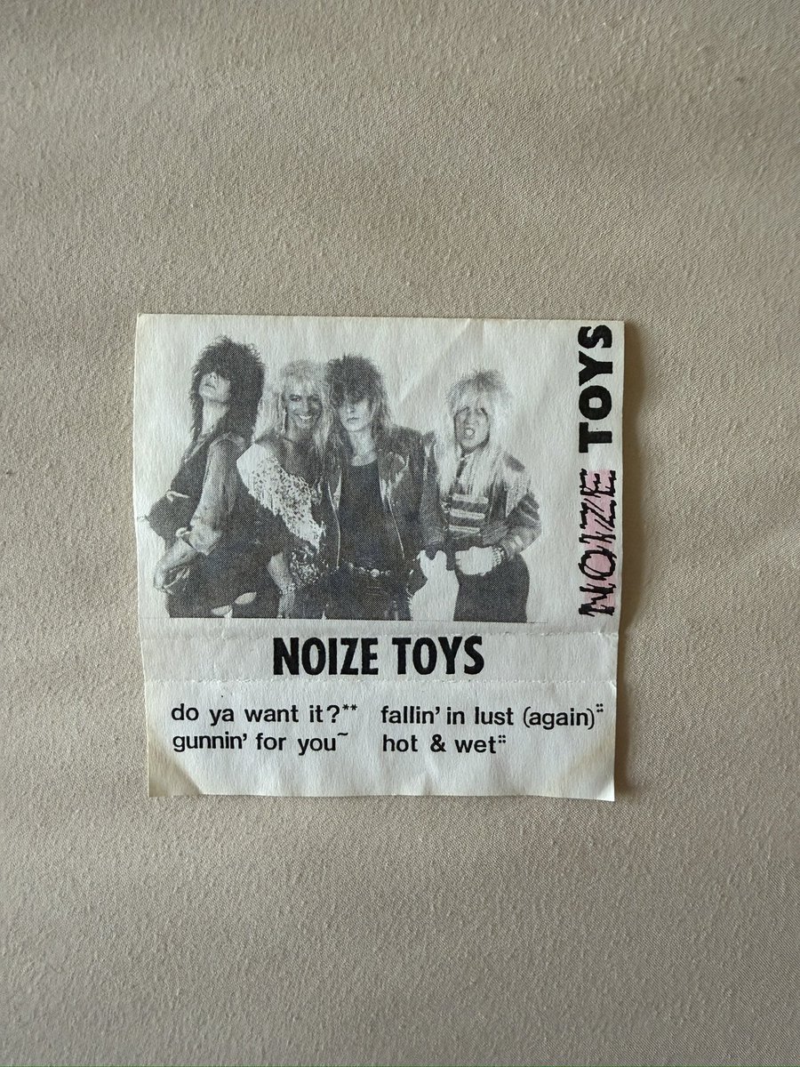 GlamRocker1990's tweet photo. INSANELY RARE Noize Toys - Noize Toys 1987 Demo Cassette. https://t.co/Bz0MvEGaxX
