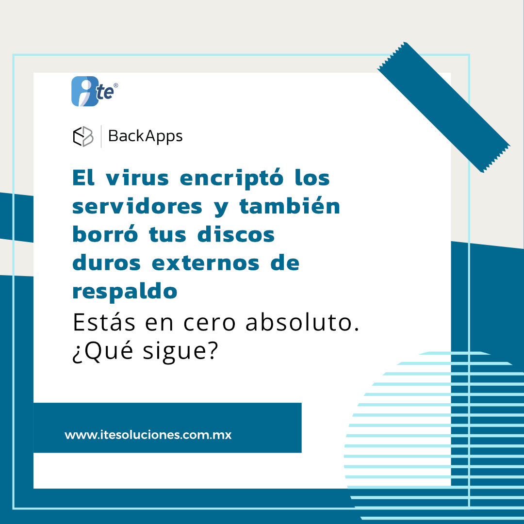 ite_oficial's tweet photo. México es el 2° país con más ransomware en LATAM.
Si te atacan, una USB no te salvará.
BackApps respalda tu información y te da certeza técnica inmediata. https://t.co/Jtuk3WbkwY