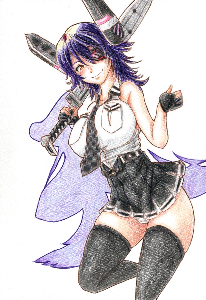 #海軍記念日 
#過去絵 
まーもるもせーむるもくーろがーねのー うーかぶるしーろぞたーのみーなる～😮😮😮😮😮😮😮😮😮
←…んで、なんで天さん? ←いやさ、艦娘を艦娘としてまっとうに描いたのってほとんどなくてさあ 