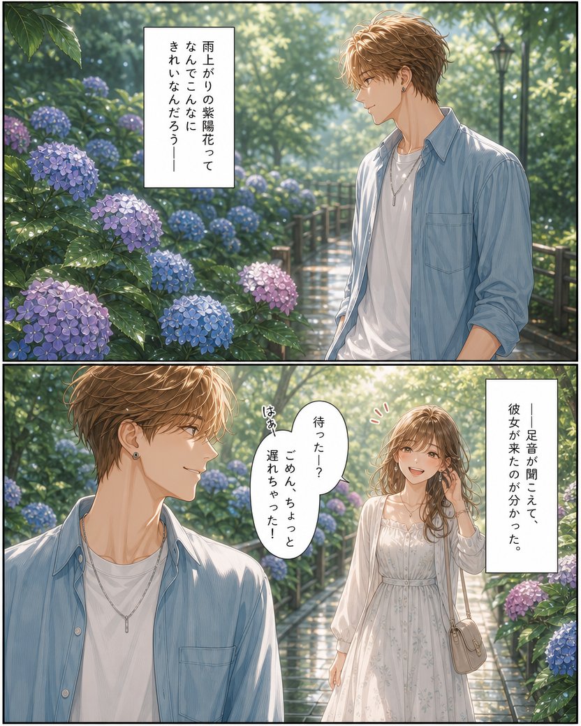 Rainy Hydrangea Romance Manga