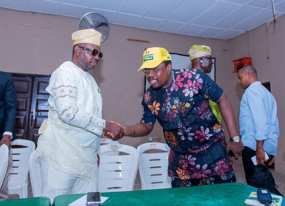 AOEgbedun's tweet photo. Today, the leaders, elders, and members of the Accord, Odo Otin Chapter, re-elected me as their consensus candidate to represent them in the 9th Osun State House of Assembly.

This endorsement is not only a vote of confidence in my leadership, but also a challenge for me to do even more in the service of our people. 

I remain fully committed to effective representation and to ensuring that the dividends of good governance reach every nook and cranny of Odo Otin.

I sincerely appreciate the trust and confidence reposed in me. With the help of God and the continued support of our people, I will not disappoint.

Together, we shall continue to move Odo Otin forward.