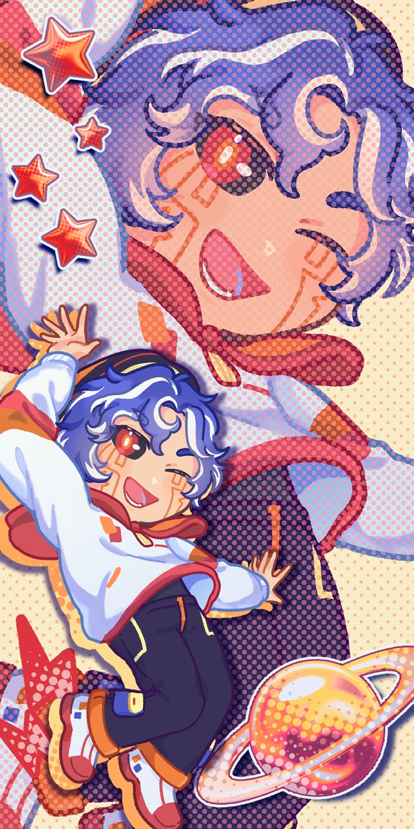 HertzVT's tweet photo. Ever wanted an annoying space thing to always be in your pocket begging for snacks and attention?? Well now you can with this new Hertz Phone Wallpaper!💫🪐

🎨: @/examorhca https://t.co/jSS0eCgLow