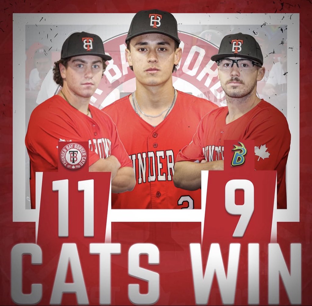 TBBordercats's tweet photo. Cats take down the Bucks on Opening Day!

Dante Smith (NDSU) 2/4, 2B, 2 R, 2 RBI
Lincoln Pack (Pensacola St) 2/4, 2B, R, RBI
Stevie Waters (UBC) 2/3, 2 R, RBI, 2 HBP
Carson Small (Pensacola St) 4 IP, 3 H, BB, 4 K

#GoCatsGo | @NWLbaseball https://t.co/QadD1Y86V1