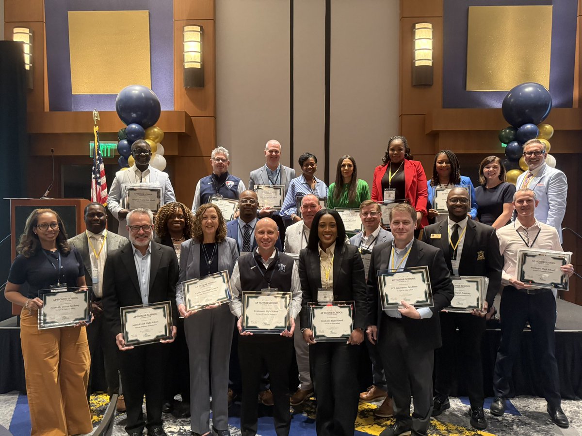 FultonCoSchools's tweet photo. Congratulations to our FCS AP Honor Award Schools! 🎉📚 Your dedication to academic excellence and expanding opportunities for student success continues to shine across #FultonCountySchools. 

#SLI26 #FCSAchieve https://t.co/3kFejwnuyB