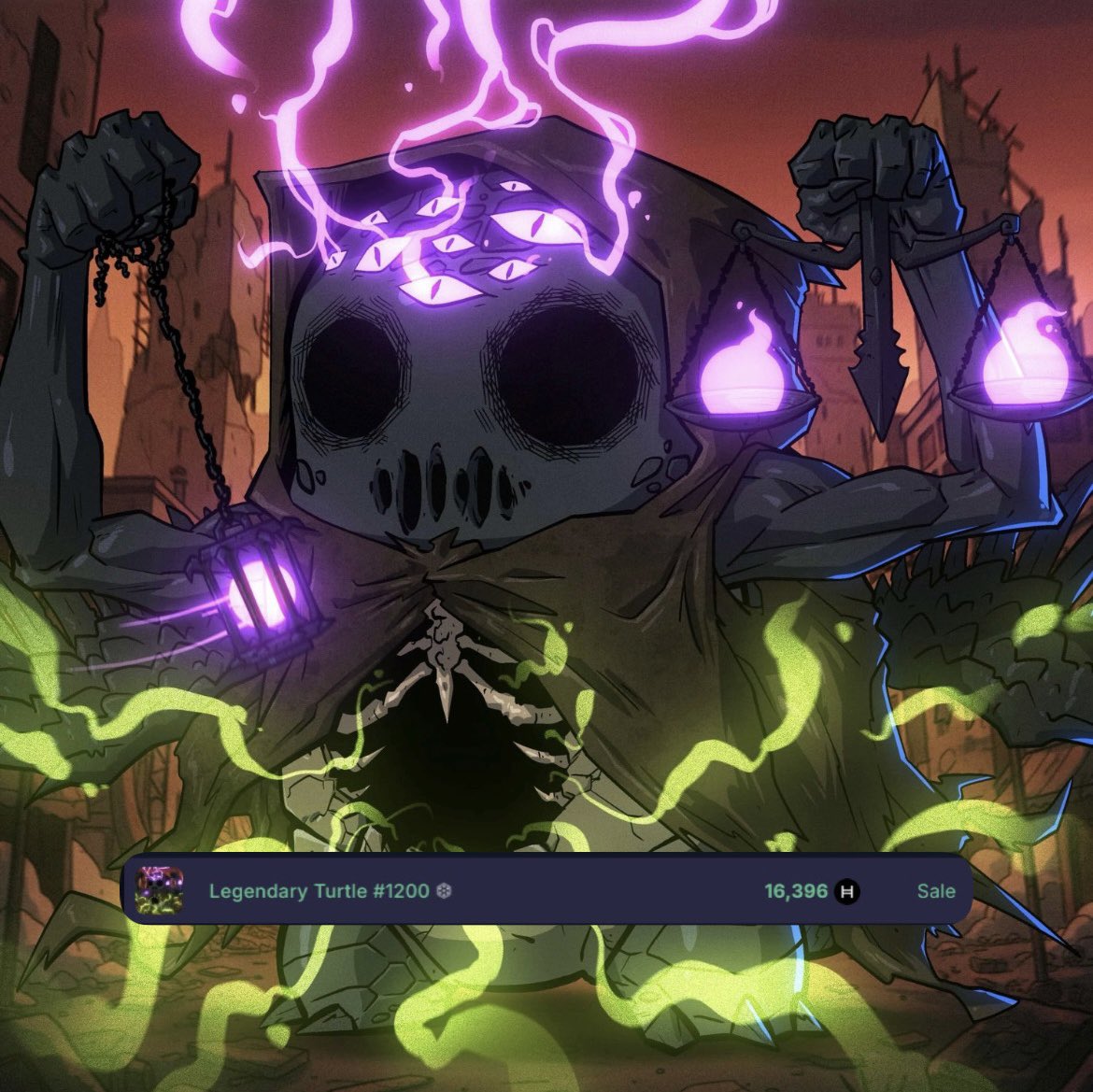 TimelessTurts's tweet photo. Legendary Turtsman of Famine was just scooped for 16,396H! 🔥🐢

The signs have been there. Don’t say we didn’t warn ya. 😏

Slow. Steady. Onwards. ♾️

https://t.co/gRQNunIdZ2
