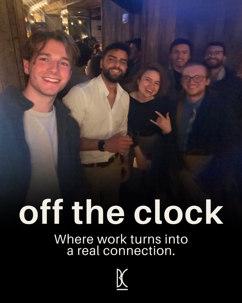 Barker_NYC's tweet photo. Nights like these are when conversations flow more easily, relationships feel real, and the team dynamic grows beyond the workplace. It’s a reminder that a strong culture is built both in the work and in the moments in between. 🌃
-
#barkerconsulting #teamculture #offtheclock https://t.co/oxuD0rIlhW