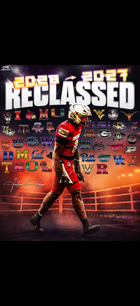 CfbRalb's tweet photo. BREAKING: ELITE FOUR-STAR (‘27) EDGE Jackson Vaughn is committing to play for @ndfootball, he tells me for @247sports.
-
Vaughn attends Bergen Catholic HS in NJ. He is the #15 EDGE in the nation and chose the Irish over schools like Miami, South Carolina, and LSU. He recesses up and will join 
-
Welcome Jackson home Irish fans! ☘️