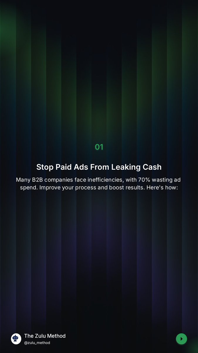 TheZuluMethodAI's tweet photo. Paid ads leak cash due to slow workflows, not your team. AI helps but needs a solid process: clean data, goals, team alignment. Real wins come from smart systems, not just tools. Need help picking AI tools? We’re here! #PaidMedia #AIMarketing #B2BMarketing #AINativeMarketing https://t.co/8eTtyvwJGW