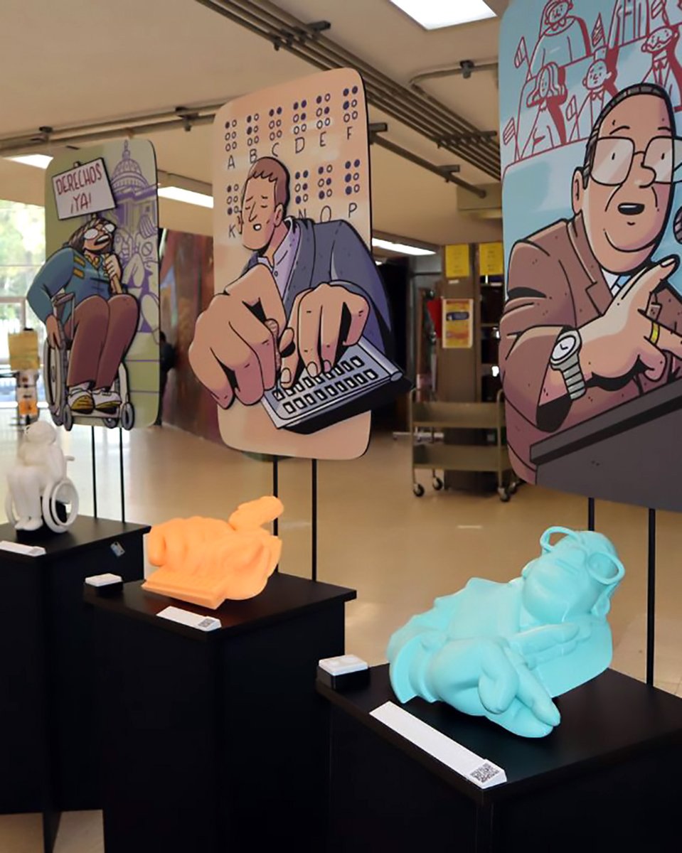 IMETACMX's tweet photo. Del 18 al 22 de mayo, tuvimos el honor de llevar nuestra exposición "Los muros que derribamos" a los pasillos del CCH Azcapotzalco. Fue una experiencia maravillosa poder conectar con las y los estudiantes, mostrándoles una visión donde las piezas se sienten y rompen barreras. https://t.co/GB9yGHAJsu