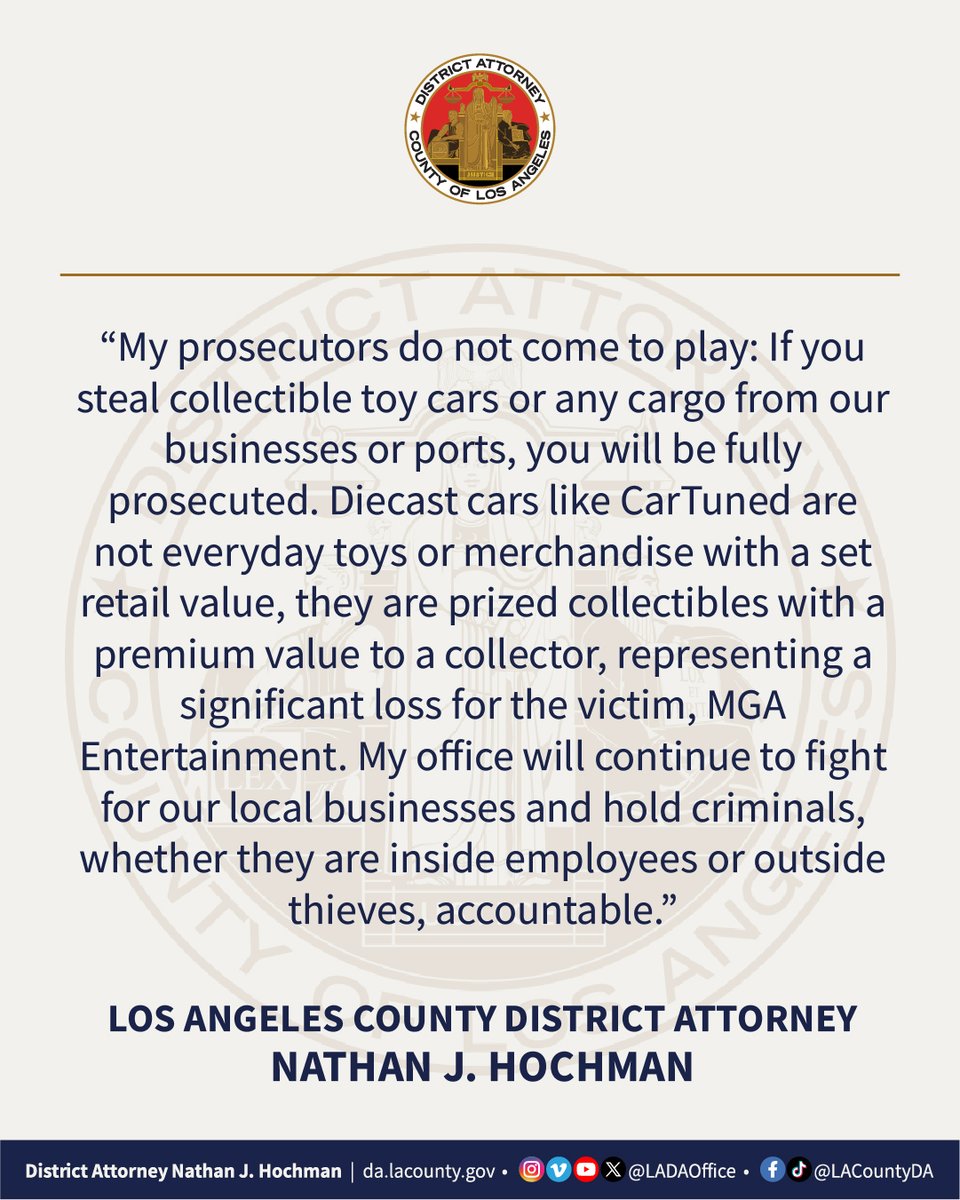 Los Angeles County District Attorney’s Office tweet media