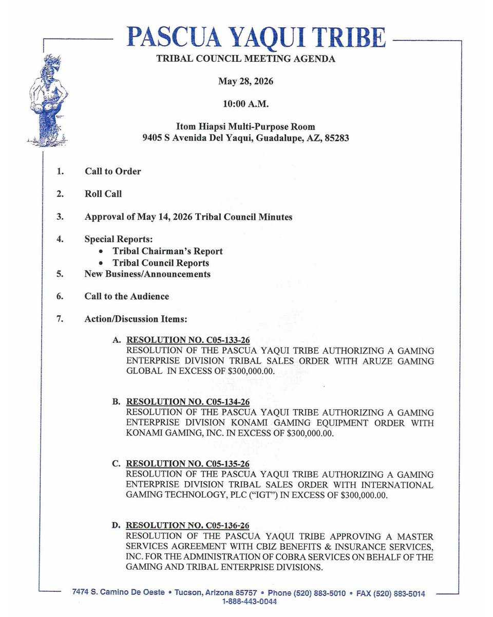 pytribe's tweet photo. 📢FRIENDLY REMINDER📢
Thursday's Tribal Council Meeting will be held at the Itom Hiapsi Building in Guadalupe at 10am. 
Stay up to date, stay informed. See you there! https://t.co/cYgMAZ4CII