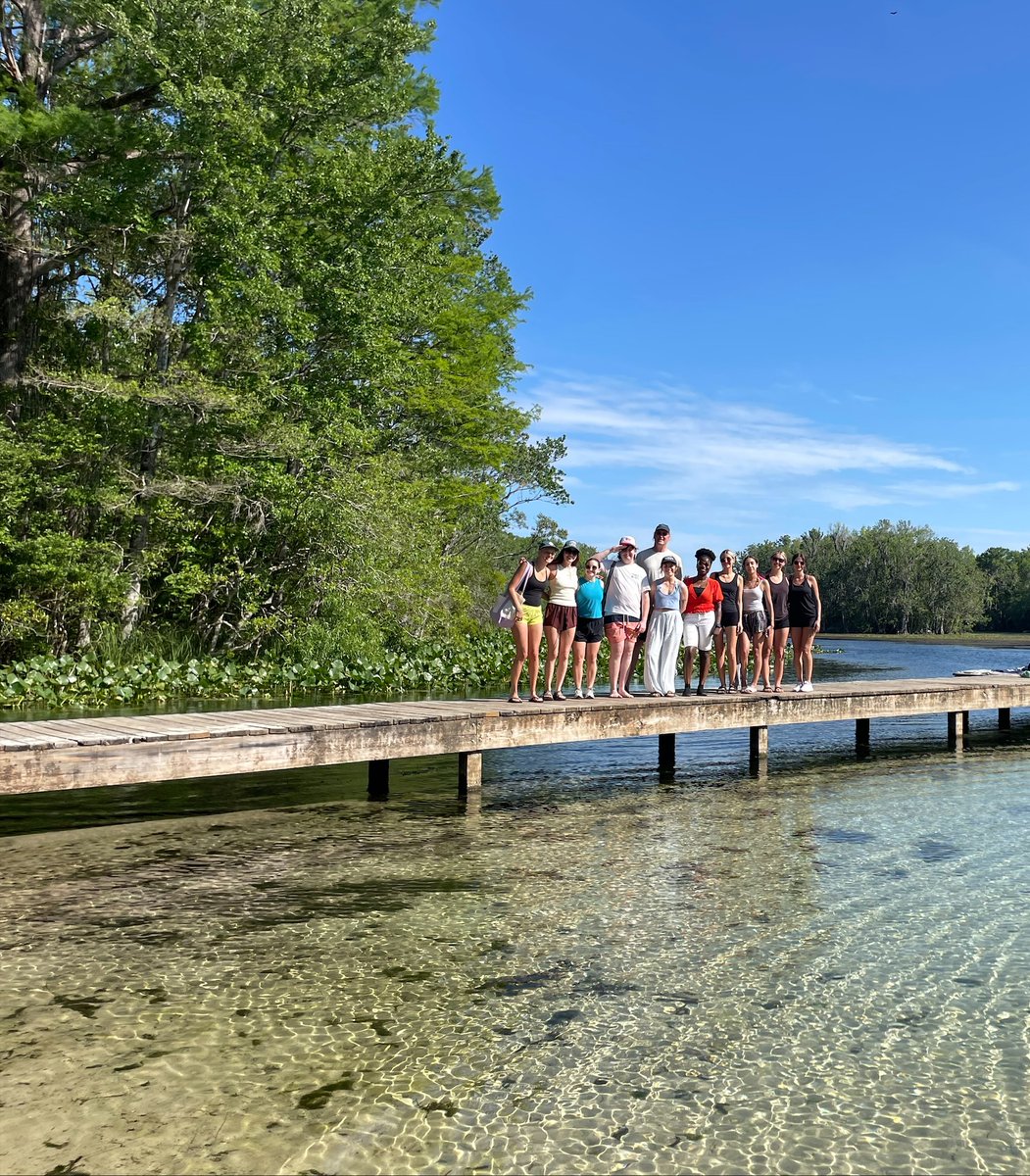 FSUCCI's tweet photo. Learning beyond the classroom 🌿🚣‍♀️

Students in Dr. Andy Opel’s graduate seminar, Media, Culture and Environment, explored the Wacissa River through kayaking, deepening their understanding of the Floridan aquifer. https://t.co/hARrn1ThOQ