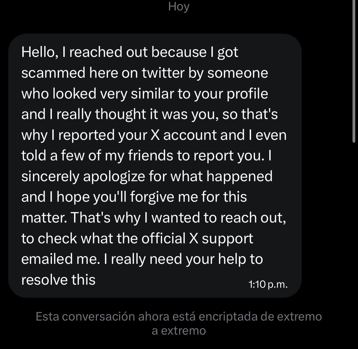 tae_gcci's tweet photo. Este tipo de estafas o hackeos ya llevan tiempo aqui pero aun asi cuidense, es una persona que sigo desde hace tiempo y aun asi lo hizo https://t.co/L2kbWCCkDd