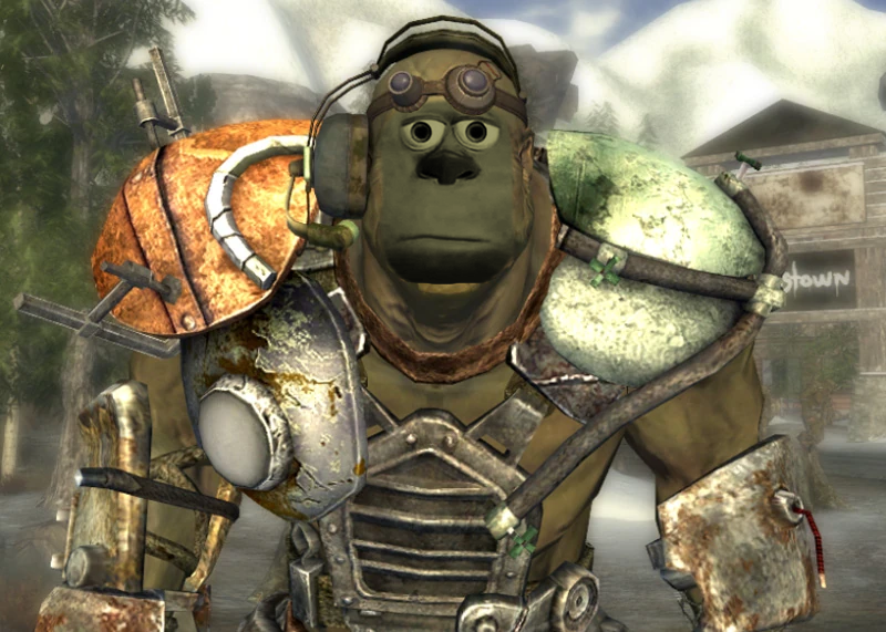 Wasteland_Memes's tweet photo. "Don't kill the mercenaries"

> Courier Kills them all no more than 100 ft away in full view.

Marcus: https://t.co/VZEBl4fIDq