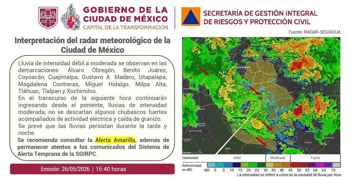 Secretaría de Gestión Integral de Riesgos y PC tweet media