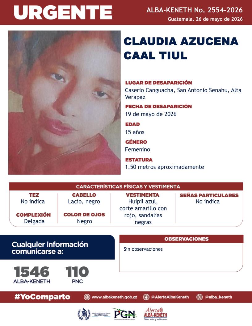 Alerta Alba-Keneth tweet media