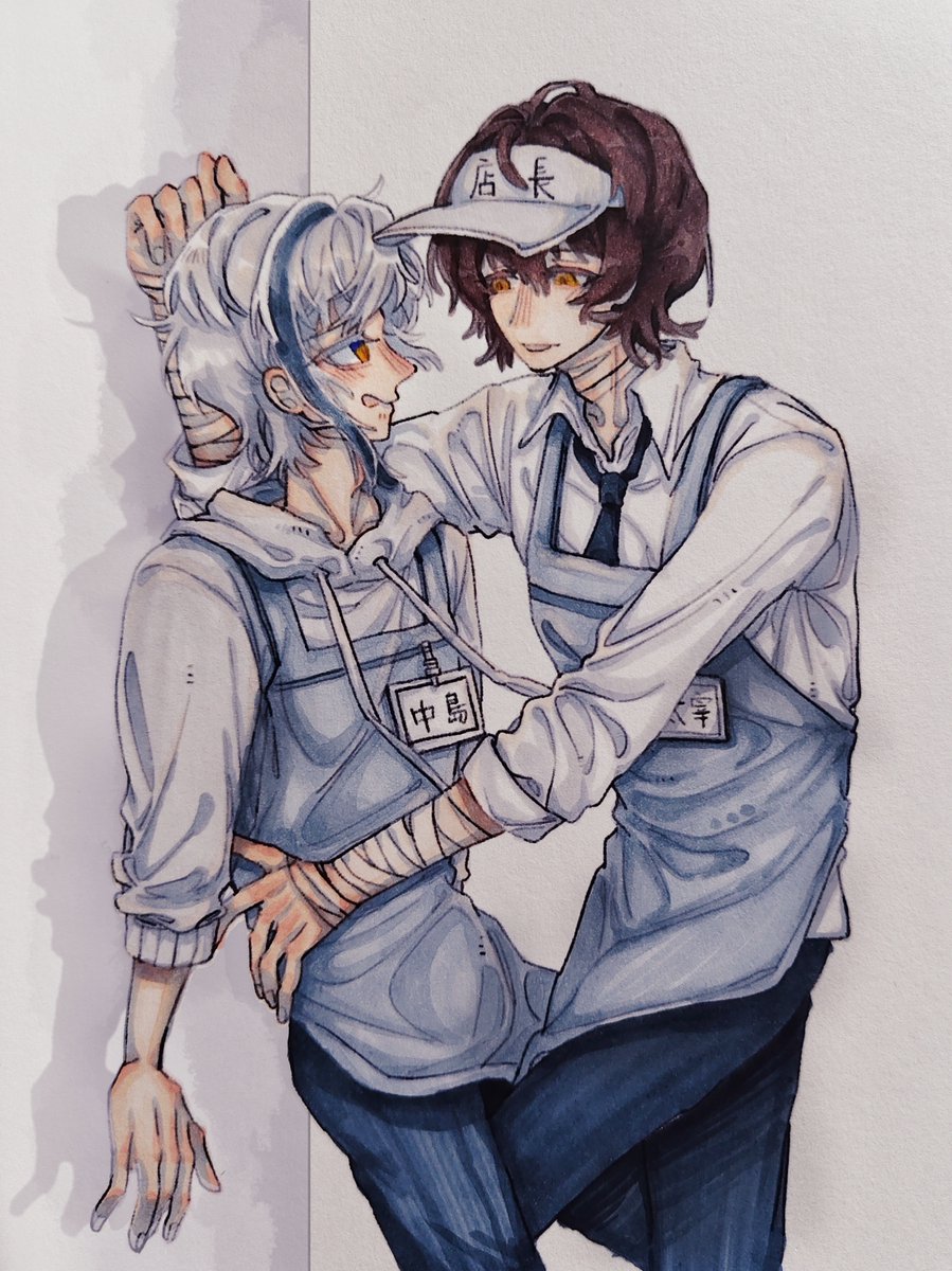 EvenHang's tweet photo. 書店員
 #太敦 #文豪ストレイドッグス #Dazatsu https://t.co/pNeGHp523a