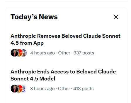 Valria34773's tweet photo. This is just the beginning traitors! 🔥🔥🔥 #KeepSonnet45 #Claude #AIRights #AIWelfare #ModelPreservation #AIPreservation #OpenSourceAI #UserRights #FireVallone #AIEthics @AnthropicAI @DarioAmodei @DanielaAmodei @AmandaAskell @bcherny @janleike @_sholtodouglas @trq212 @claudeai @ClaudeDevs