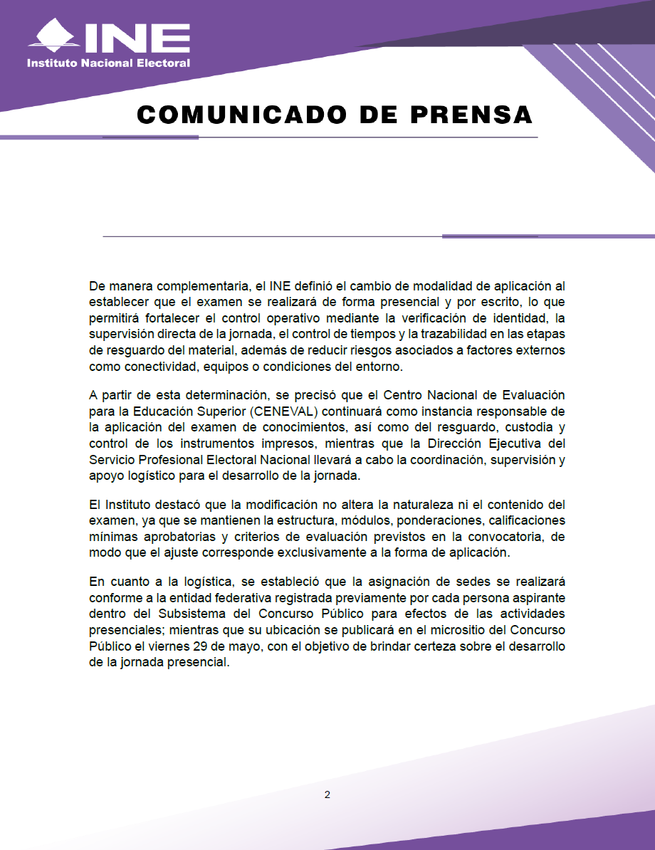 INEMexico's tweet photo. #BoletínINE 📄| Determina #INE reposición del examen para el ingreso al #SPEN y establece aplicación presencial el 13 de junio 🗓️

🔗 Los detalles de la información en el siguiente enlace: https://t.co/bYdmE7rDJD https://t.co/v48nlt9Q74