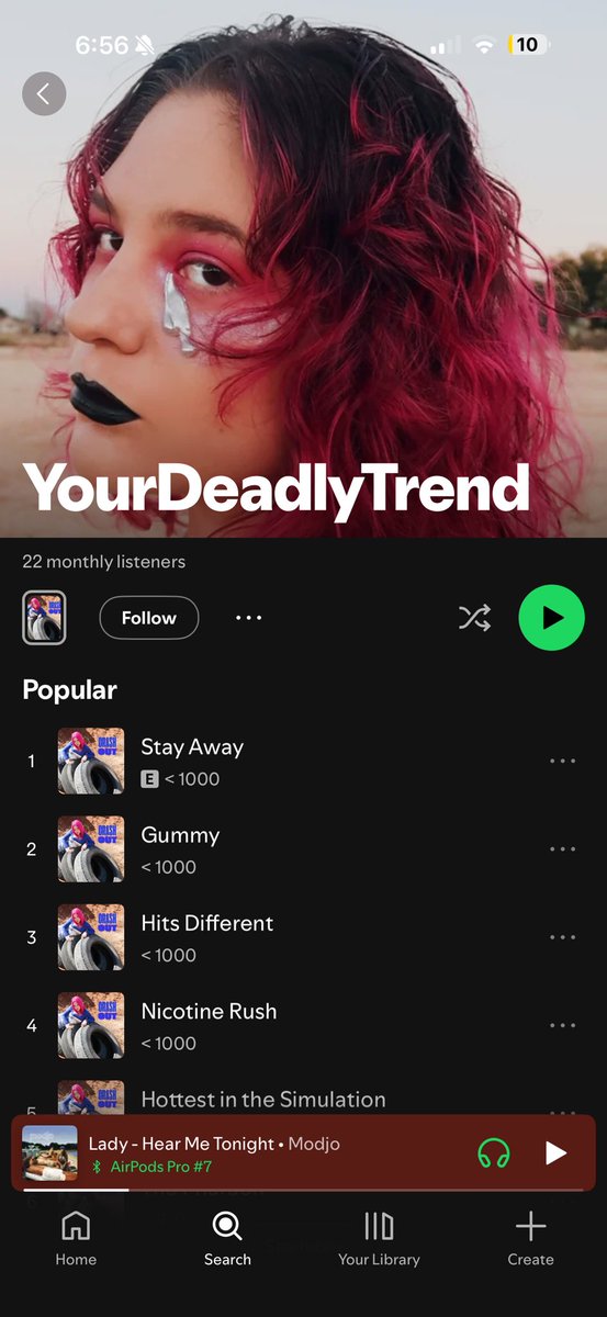 GregCage's tweet photo. @yourdeadlytrend @fin4lgirlXD @iiwasinthee212 You have less monthly listeners than I do followers, and my followers are all bots… https://t.co/SliNI2fsld