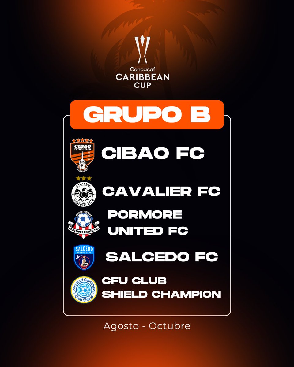CibaoFC's tweet photo. ¡TENEMOS GRUPO! 🙌🏻🔥🏆 #CaribbeanCup https://t.co/l0JtqFks84