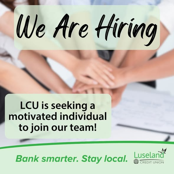 SaskCentral's tweet photo. Luseland CU is looking for a FT Member Service Representative!  If you enjoy helping people, recognizing member needs, and promoting financial solutions, submit your resume by Friday, June 5:
Alyssa Underdahl, Deposit &amp; Compliance Manager
Email: alyssa.underdahl@luselandcu.com https://t.co/PE5EN17uc1