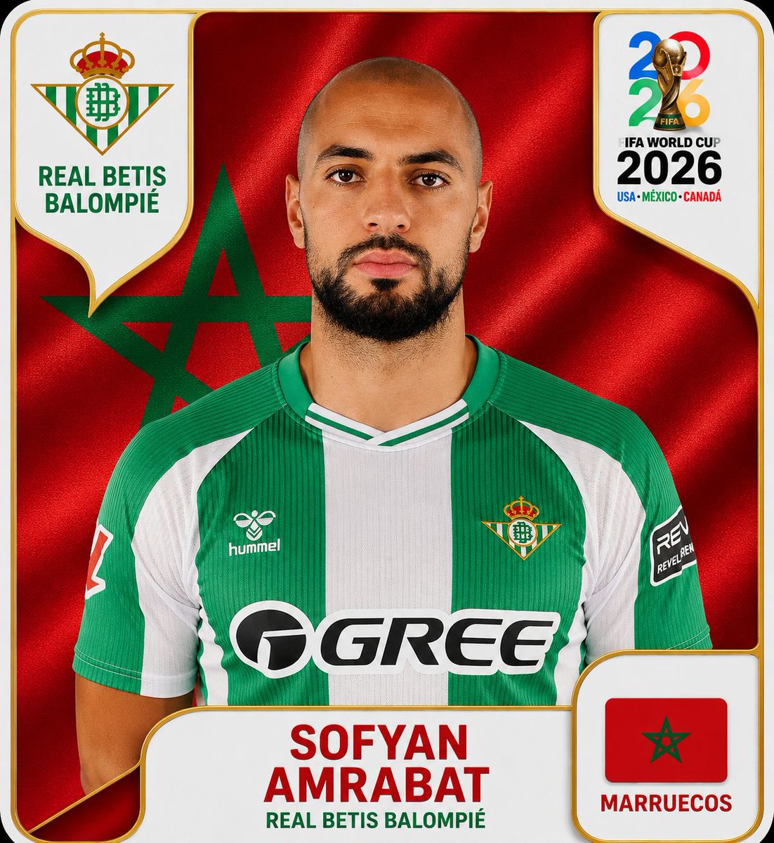 Coliseovb's tweet photo. ‼️ Sofyan Amrabat y Ez Abde, convocados para el Mundial.

Ambos jugadores del #RealBetis estarán presentes en la cita mundialista con Marruecos. https://t.co/eahNMq9dDH