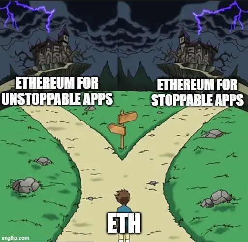 christine_dkim's tweet photo. When @AyaMiyagotchi was the ED of the @ethereumfndn, a lot of people felt the Foundation wasn't doing enough for #Ethereum.  

Then when @tkstanczak stepped in, people were euphoric about the Foundation aggressively stepping up to lead Ethereum. 

Now, @VitalikButerin is saying the Foundation under @aerugoettinea actively needs to get smaller. 

Talk about whiplash. So, which is it? Big EF or little EF? 

Well, the people still want a big EF, but the EF needs external funding for that. 

Little EF is what the EF can afford right now whilst maintaining its credible neutrality in the long-run. 

The question of the EF's continued existence is not that different from Ethereum's.

Evolve and grow, or stay constant and survive.

My full post on #Ethereum (subscription required): https://t.co/thEqFrWcgi

My full post on the @ethereumfndn from last year when the EF was growing (public): https://t.co/NyJXAJtJfH
